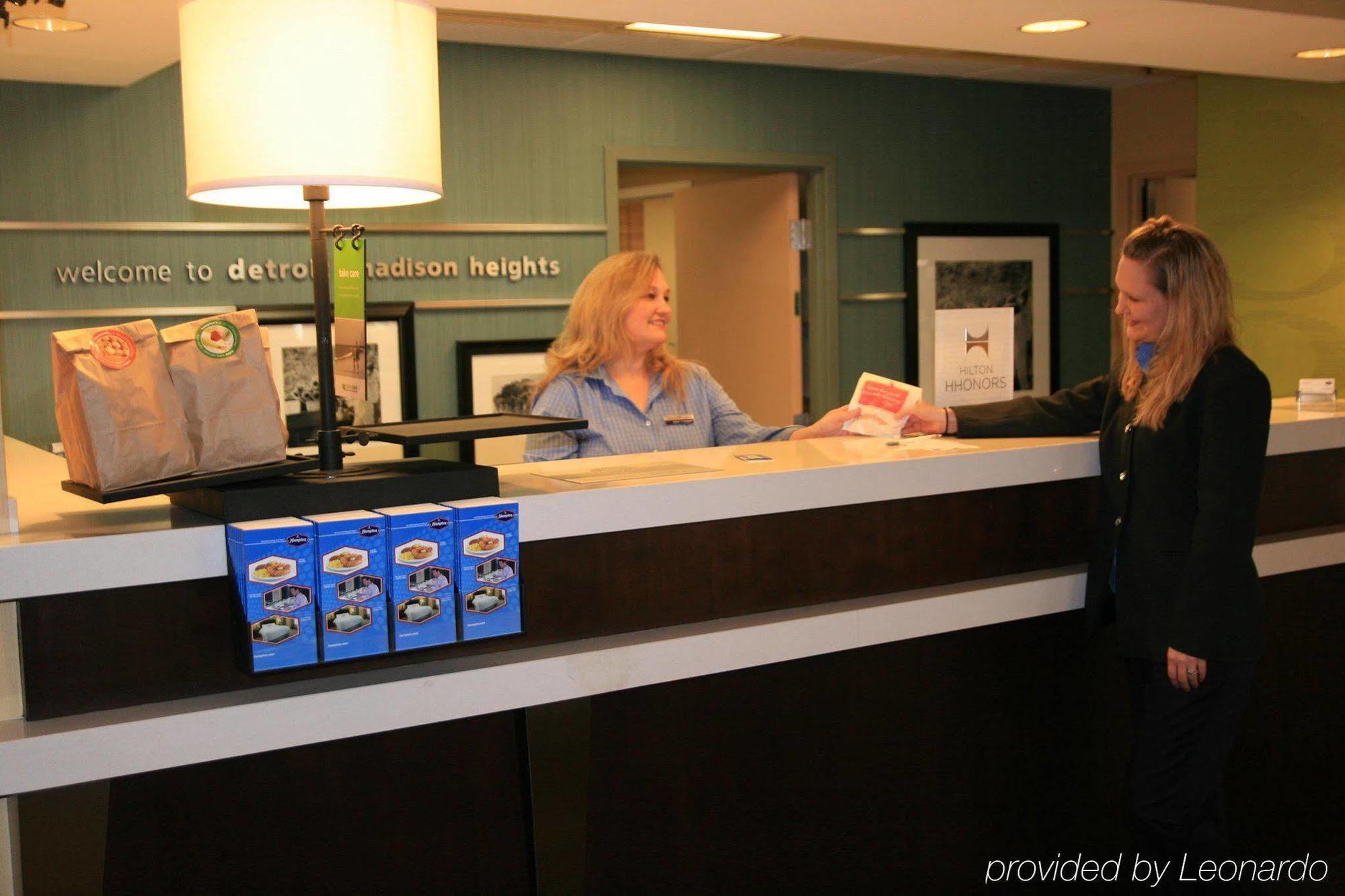 Hampton Inn Detroit Madison Heights South Troy Inreriör bild